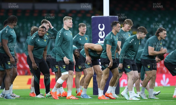 230525 - Northampton Saints Captain’s Run -  Northampton Saints during Captain’s Run ahead of the EPCR Champions Cup Final against Union Bordeaux-Begles at the Principality Stadium, Cardiff  