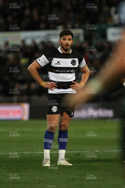 131122 - Northampton Saints v Barbarians - Owen Williams of Barbarians proudly wears his club socks