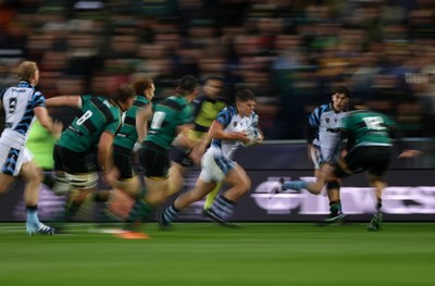 181026 - Northampton Saints v Cardiff Rugby - Investec Champions Cup - Steffan Emanuel of Cardiff 