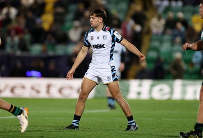 181026 - Northampton Saints v Cardiff Rugby - Investec Champions Cup - Sion Davies of Cardiff on his debut