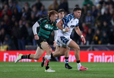 181026 - Northampton Saints v Cardiff Rugby - Investec Champions Cup - Mason Grady of Cardiff 
