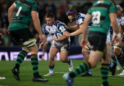 181026 - Northampton Saints v Cardiff Rugby - Investec Champions Cup - Daf Hughes of Cardiff 