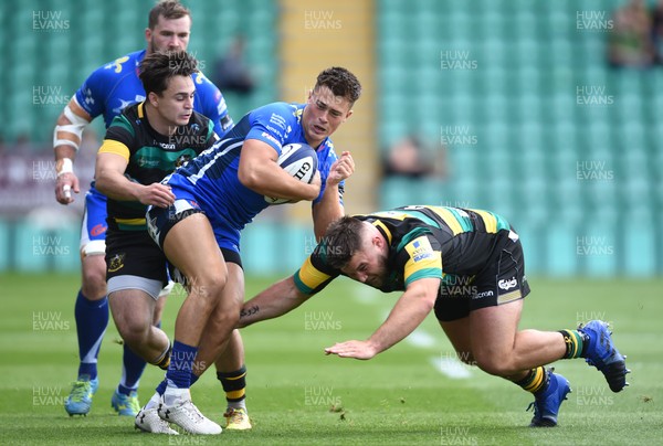 120817 - Northampton Saints v Dragons Rugby - Preseason Friendly - Jared Rosser of Dragons