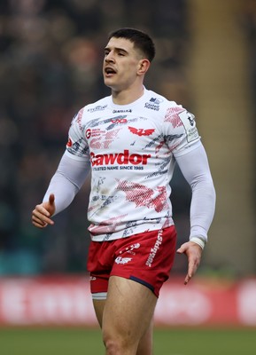 180126 - Northampton Saints v Scarlets - European Rugby Champions Cup - Joe Hawkins of Scarlets 