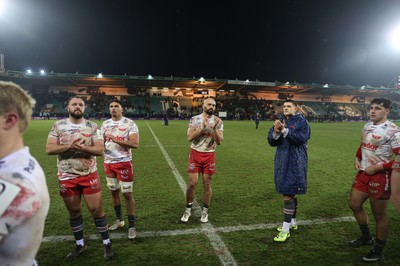 180126 - Northampton Saints v Scarlets - European Rugby Champions Cup - Dejected Josh Macleod of Scarlets at full time