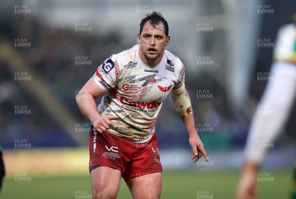 180126 - Northampton Saints v Scarlets - European Rugby Champions Cup - Ryan Elias of Scarlets 