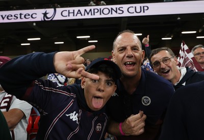240525 - Northampton Saints v Union Bordeaux-Begles, EPCR Champions Cup Final - Union Bordeaux-Begles fanes ahead of the match