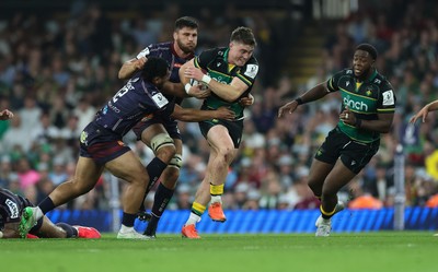 240525 - Northampton Saints v Union Bordeaux-Begles, EPCR Champions Cup Final - Tommy Freeman of Northampton Saints breaks