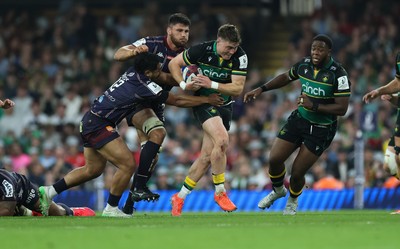 240525 - Northampton Saints v Union Bordeaux-Begles, EPCR Champions Cup Final - Tommy Freeman of Northampton Saints breaks