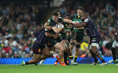 240525 - Northampton Saints v Union Bordeaux-Begles, EPCR Champions Cup Final - Tommy Freeman of Northampton Saints breaks