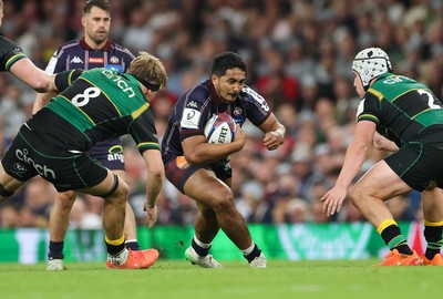 240525 - Northampton Saints v Union Bordeaux-Begles, EPCR Champions Cup Final - Yoram Moefana of Union Bordeaux-Begles looks to break