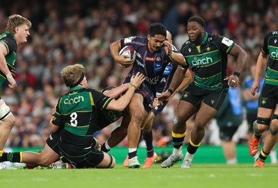 240525 - Northampton Saints v Union Bordeaux-Begles, EPCR Champions Cup Final - Yoram Moefana of Union Bordeaux-Begles looks to break
