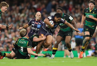 240525 - Northampton Saints v Union Bordeaux-Begles, EPCR Champions Cup Final - Yoram Moefana of Union Bordeaux-Begles looks to break