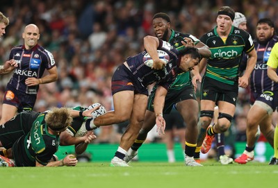 240525 - Northampton Saints v Union Bordeaux-Begles, EPCR Champions Cup Final - Yoram Moefana of Union Bordeaux-Begles looks to break