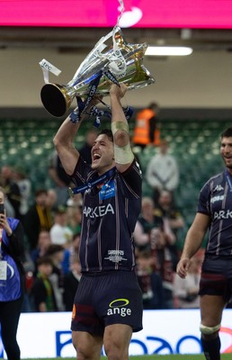240525 - Northampton Saints v Union Bordeaux-Begles, EPCR Champions Cup Final - Nicols Depoortere of Union Bordeaux-Begles celebrates Union Bordeaux-Begles as they win the Investec Champions Cup