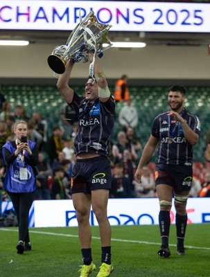 240525 - Northampton Saints v Union Bordeaux-Begles, EPCR Champions Cup Final - Nicols Depoortere of Union Bordeaux-Begles celebrates Union Bordeaux-Begles as they win the Investec Champions Cup