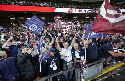240525 - Northampton Saints v Union Bordeaux-Begles, EPCR Champions Cup Final - Union Bordeaux-Begles fans celebrate as they win the Investec Champions Cup