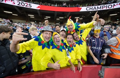 240525 - Northampton Saints v Union Bordeaux-Begles, EPCR Champions Cup Final - Union Bordeaux-Begles fans celebrate as they win the Investec Champions Cup