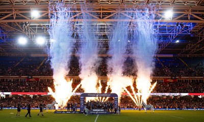240525 - Northampton Saints v Union Bordeaux-Begles, EPCR Champions Cup Final - Union Bordeaux-Begles players celebrate as they win the Investec Champions Cup