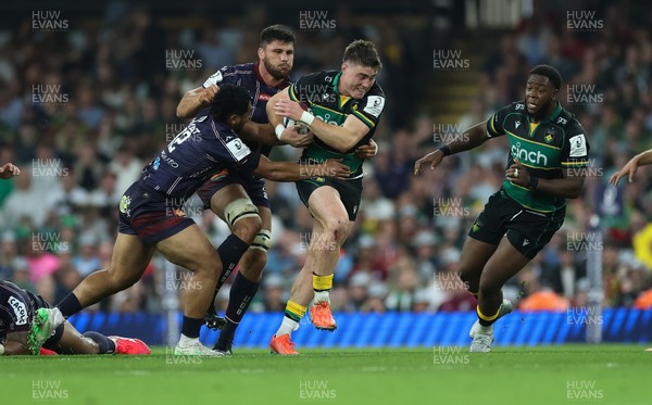 240525 - Northampton Saints v Union Bordeaux-Begles, EPCR Champions Cup Final - Tommy Freeman of Northampton Saints breaks