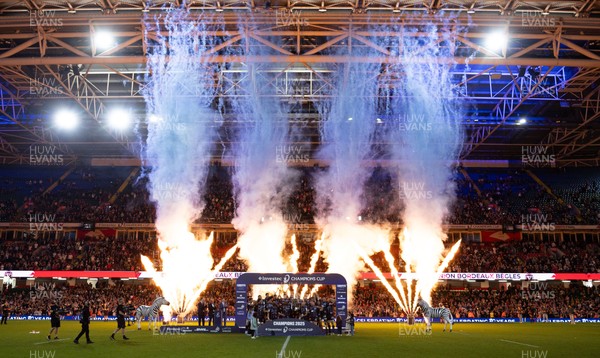 240525 - Northampton Saints v Union Bordeaux-Begles, EPCR Champions Cup Final - Union Bordeaux-Begles players celebrate as they win the Investec Champions Cup