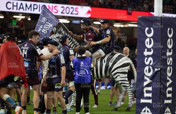 240525 - Northampton Saints v Union Bordeaux-Begles, EPCR Champions Cup Final - Union Bordeaux-Begles celebrate winning the Investec Champions Cup