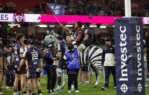 240525 - Northampton Saints v Union Bordeaux-Begles, EPCR Champions Cup Final - Union Bordeaux-Begles celebrate winning the Investec Champions Cup