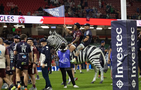 240525 - Northampton Saints v Union Bordeaux-Begles, EPCR Champions Cup Final - Union Bordeaux-Begles celebrate winning the Investec Champions Cup