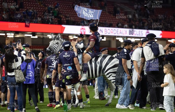 240525 - Northampton Saints v Union Bordeaux-Begles, EPCR Champions Cup Final - Union Bordeaux-Begles celebrate winning the Investec Champions Cup