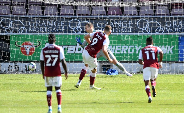050920 - Northampton Town v Cardiff City - Carabao Cup First Round South - Harry Smith of Northampton Town scores goal from the penalty spot