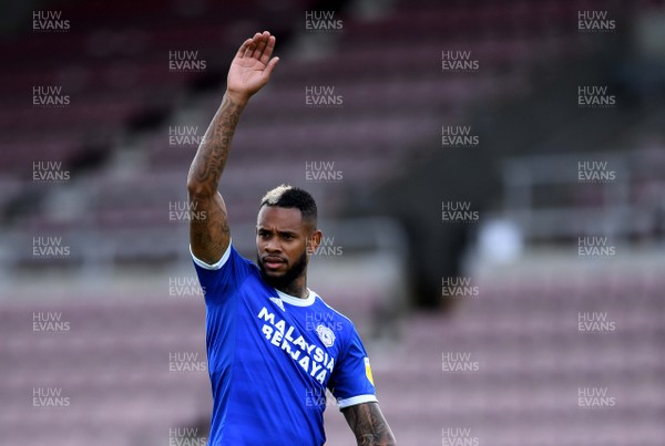 050920 - Northampton Town v Cardiff City - Carabao Cup First Round South - Leandro Bacuna of Cardiff City