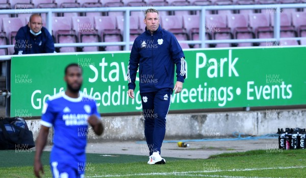 050920 - Northampton Town v Cardiff City - Carabao Cup First Round South - Cardiff City manager Neil Harris