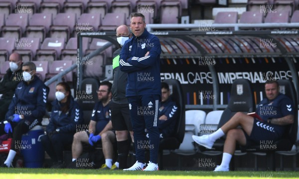 050920 - Northampton Town v Cardiff City - Carabao Cup First Round South - Cardiff City manager Neil Harris