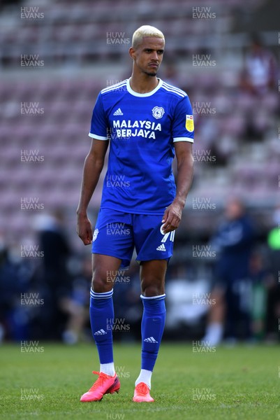 050920 - Northampton Town v Cardiff City - Carabao Cup First Round South - Robert Glatzel of Cardiff City