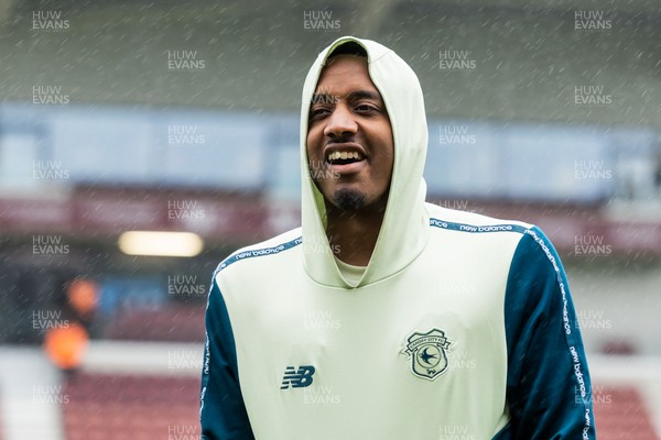 221125 - Northampton Town v Cardiff City - Sky Bet League 1 - Chris Willock of Cardiff City arrives for the match against Northampton Town