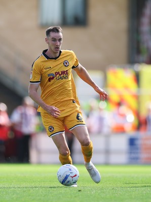 050926 - Northampton Town v Newport County, EFL Sky Bet League 2 - Ciaran Brennan of Newport County looks to attack