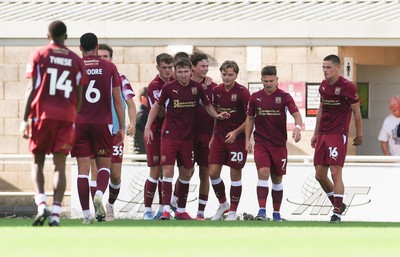 050926 - Northampton Town v Newport County, EFL Sky Bet League 2 - Northampton celebrate as Joseph O'Brien-Whitmarsh of Northampton Town scores late in the match