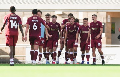 050926 - Northampton Town v Newport County, EFL Sky Bet League 2 - Northampton celebrate as Joseph O'Brien-Whitmarsh of Northampton Town scores late in the match