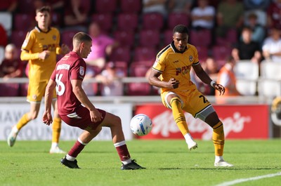 050926 - Northampton Town v Newport County, EFL Sky Bet League 2 - Tanatswa Nyakuhwa of Newport County looks to attack