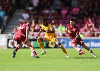 050926 - Northampton Town v Newport County, EFL Sky Bet League 2 - Tanatswa Nyakuhwa of Newport County looks to attack