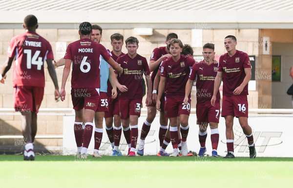 050926 - Northampton Town v Newport County, EFL Sky Bet League 2 - Northampton celebrate as Joseph O'Brien-Whitmarsh of Northampton Town scores late in the match
