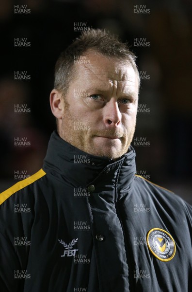 120319 - Northampton Town v Newport County - SkyBet League Two - Newport County Manager Michael Flynn