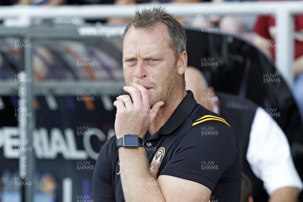 140919 - Northampton Town v Newport County, Sky Bet League 2 - Newport County Manager Michael Flynn before the match