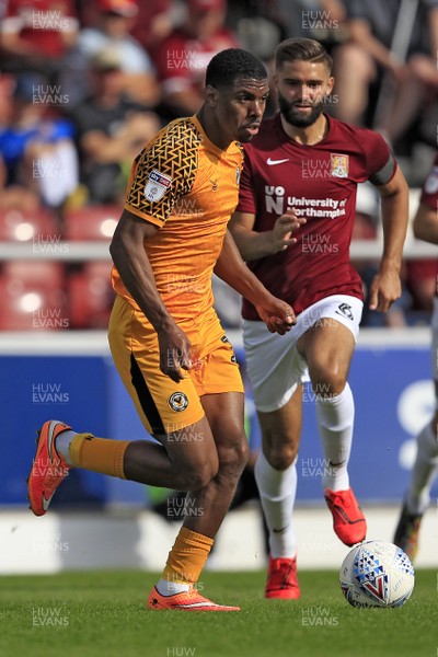 140919 - Northampton Town v Newport County, Sky Bet League 2 - Tristan Abrahams of Newport County in action