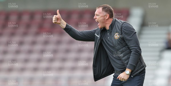 291022 - Northampton Town v Newport County - Sky Bet League 2 - Manager Graham Coughlan of Newport County