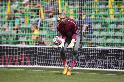030525 - Norwich City v Cardiff City - Sky Bet Championship - Ethan Horvath of Cardiff City warms up 