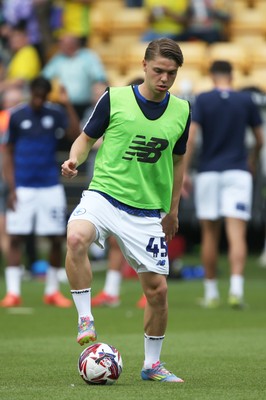030525 - Norwich City v Cardiff City - Sky Bet Championship - Cian Ashford of Cardiff City warms up 