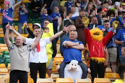 030525 - Norwich City v Cardiff City - Sky Bet Championship - Cardiff City fans at the final whistle 