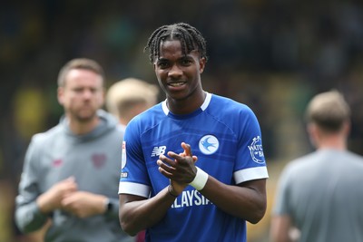 030525 - Norwich City v Cardiff City - Sky Bet Championship - Ronan Kpakio of Cardiff City applauds the fans 