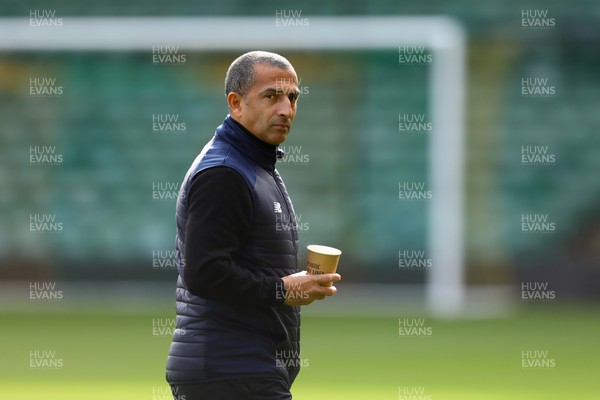250223 - Norwich City v Cardiff City - Sky Bet Championship - Manager of Cardiff City, Sabri Lamouchi is seen pre match